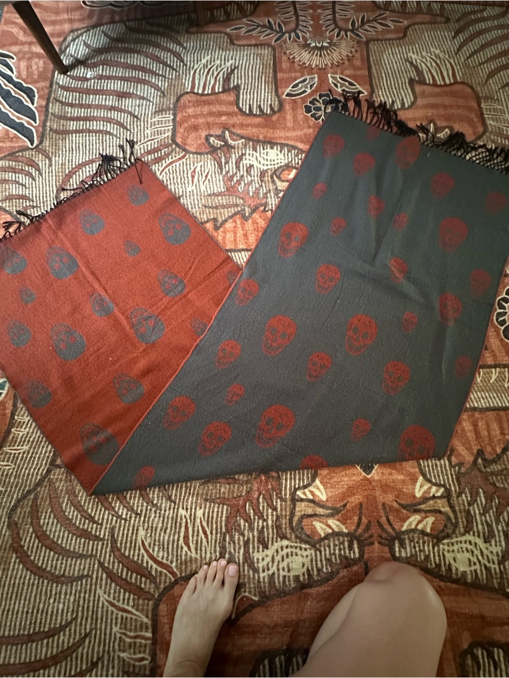 Unbranded reversible skull scarf. The softest scarf EVER.